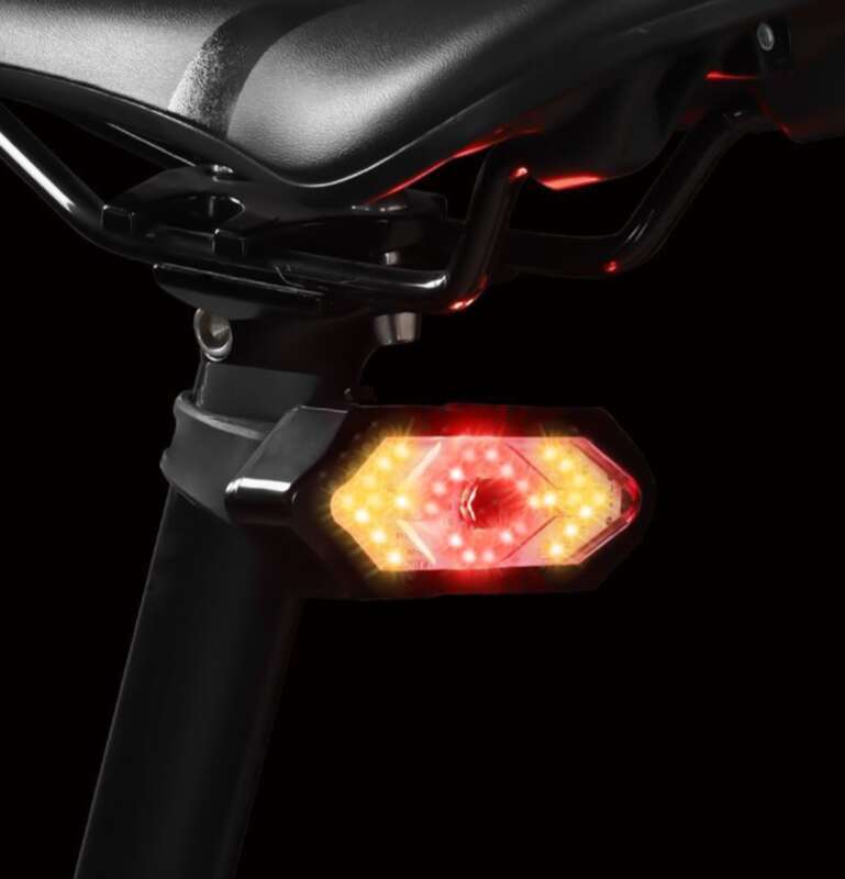 【 Colecția 1667 People 】 Stopuri pentru bicicletă, Semnalizare cu telecomandă USB wireless, Avertizare LED pentru bicicletă de munte_voghion.com