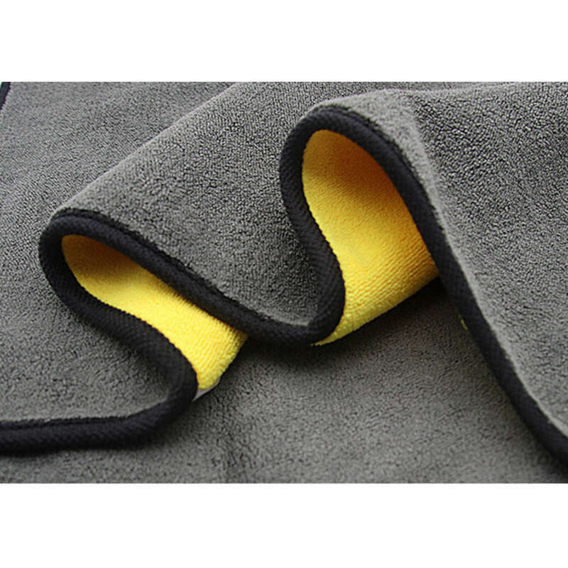 Superficie a doppio spessore per auto, pile di corallo assorbente, asciugatura rapida, pulizia, asciugamano per autolavaggio_voghion.com