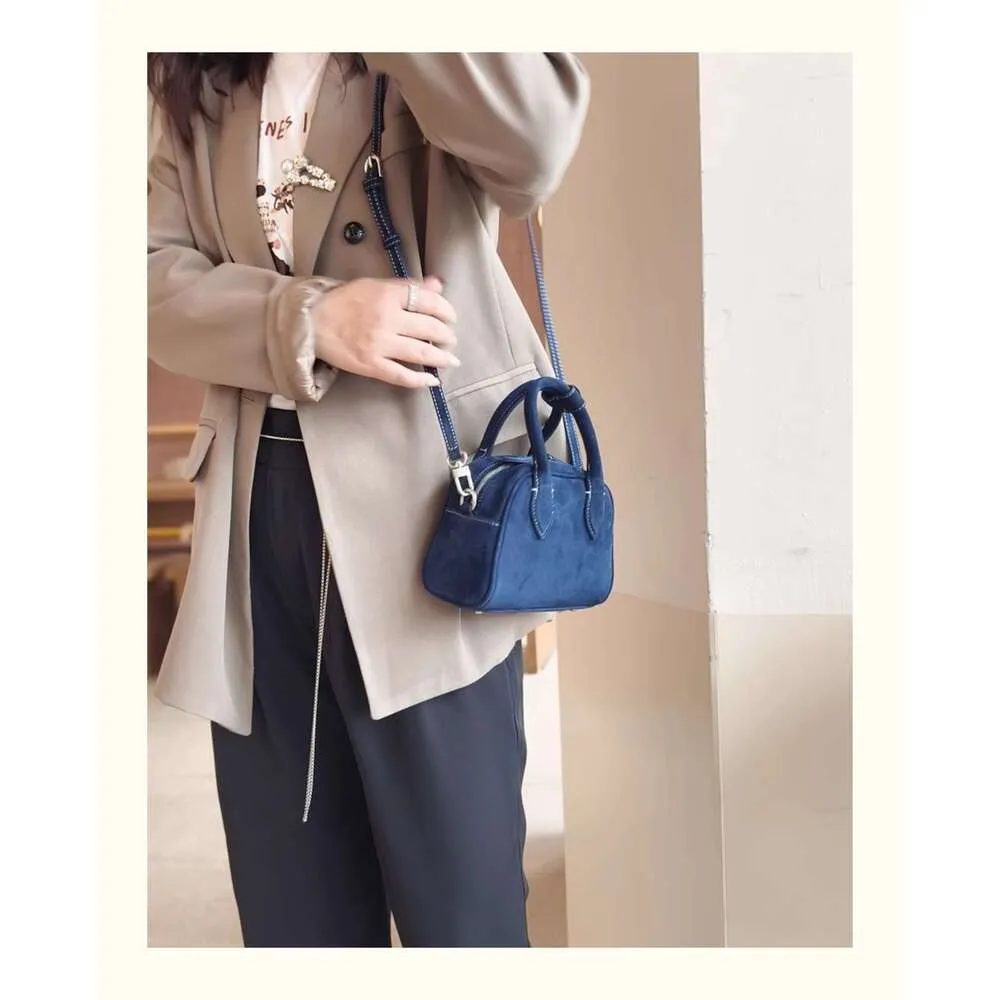 Sac à bandoulière rétro tendance en cuir véritable et daim pour femme_voghion.com