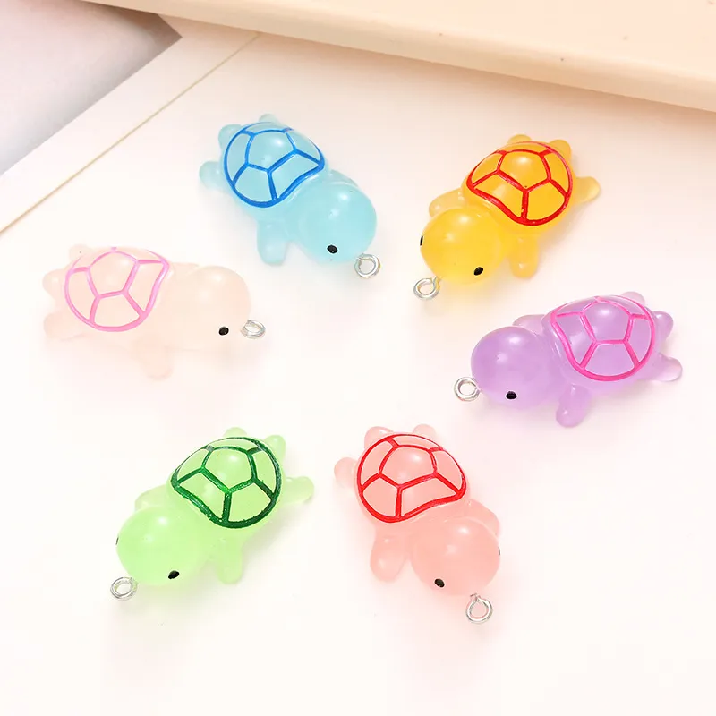 Cartoon Rein Luminou Turtle Mobile Phone Lanyard Glow-in-the-dark Color Keychain Backpack Acceorie Girlfriend_voghion.com