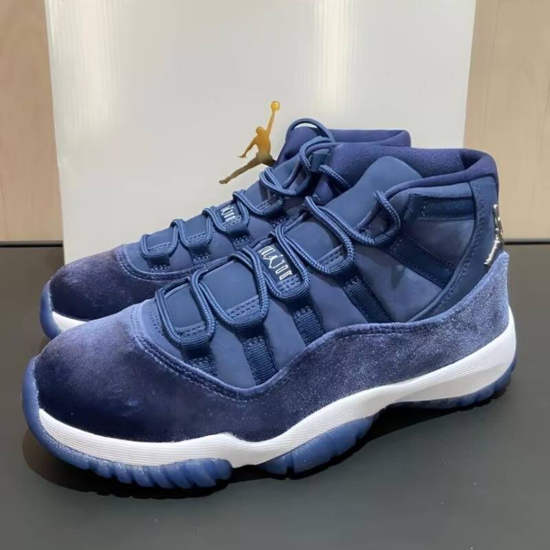 nike Q 11 Retro "Midnight " Trendy High-top Basketball Shoes Midnight