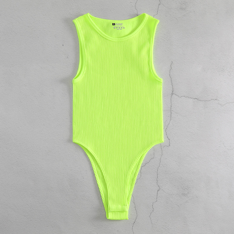 Einteiliger ärmelloser, schmaler, langärmliger, enger, sexy Overall mit Tanga_voghion.com
