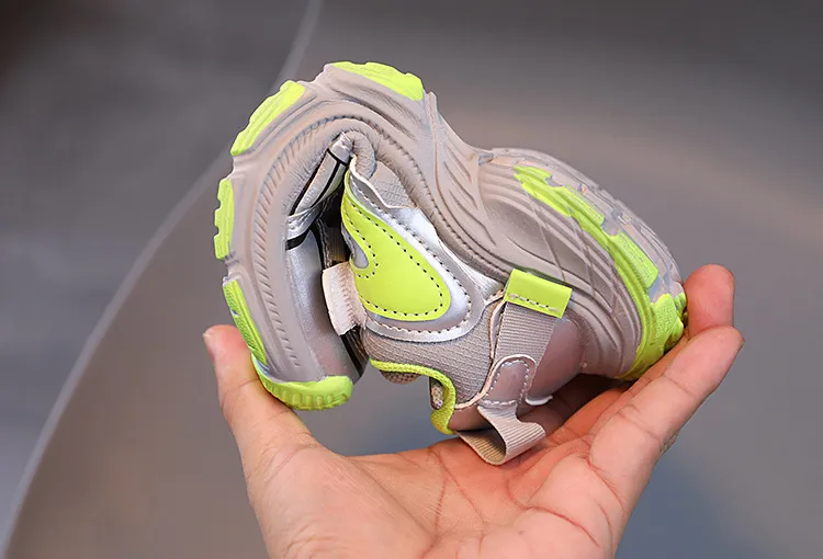 Kinderen Hoge Platform Sneakers Mode Roze Groen Meisjes Peuter Kinderen voor Jongens Dikke Zool Sport Tennisschoenen Maten 21 -_voghion.com