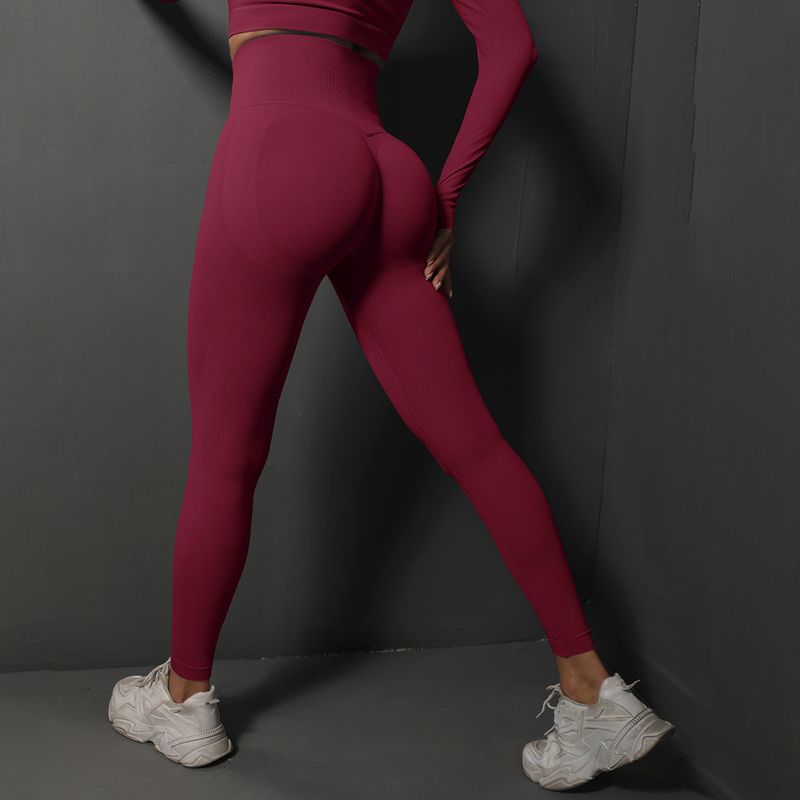 New High Waist Stretch Training With Peach Hips Yoga For Women's Outdoor Running And Fiess Pants_voghion.com