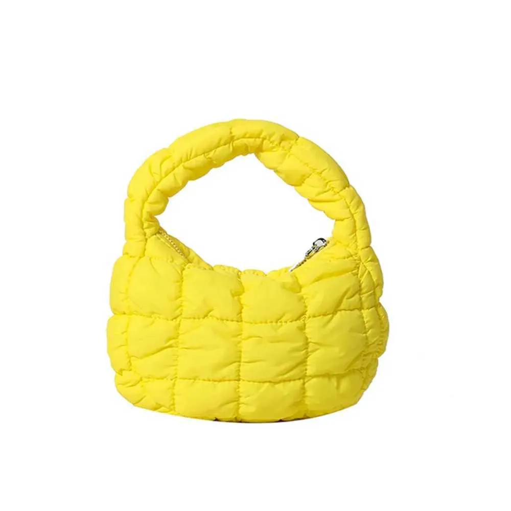 Quilted Shoulder Bag For Women Puffy Dumpling Handbag Fashion_voghion.com