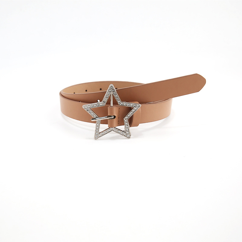 Millennium Dopamin Spicy Girl Style Rosa Y2K Damen passende Jeans Neues Summer Tide Star Gürtel Design_voghion.com