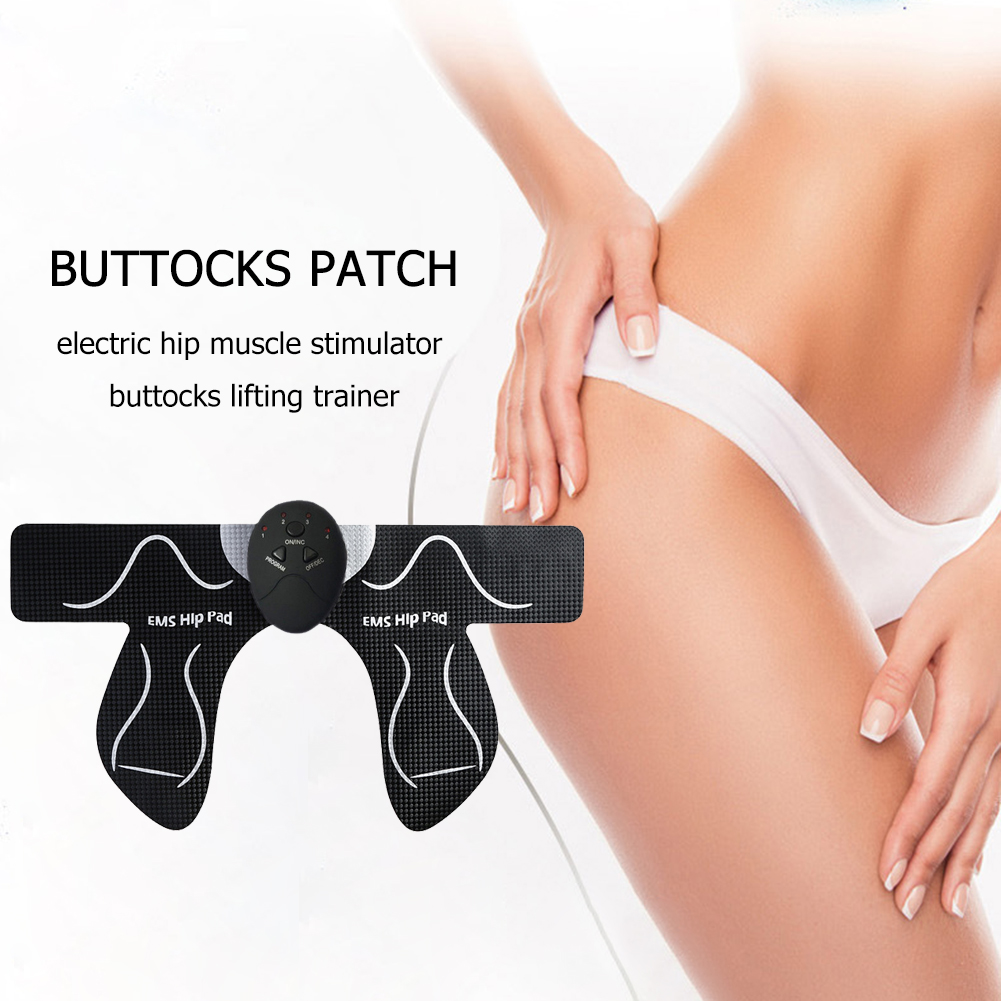 EMS Hüfttrainer Muskelstimulator Gesäß straffer Lifter elektrische Vibration ABS Bauchtrainer Pad Hüfte Abnehmen Massagegerät Körper_voghion.com