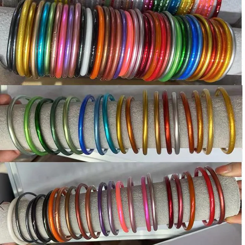 Bilandi - Pulsera de silicona de moda, estilo moderno, de una fila, colorida, para mujer, regalo de fiesta, 230706_voghion.com