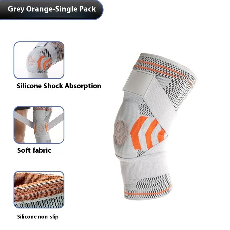 Sports women's nylon straps, silicone pads for cycg, cold resistant spring support, knee pads, meniscus_voghion.com