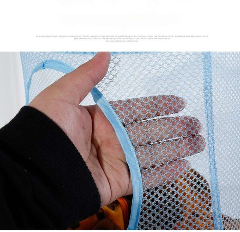 【 Colecția 8035 People 】 Coș de uscare a lenjeriei intime pliabil cu trei straturi, geantă de depozitare pentru articole clasificate, depozitare pentru jucării_voghion.com