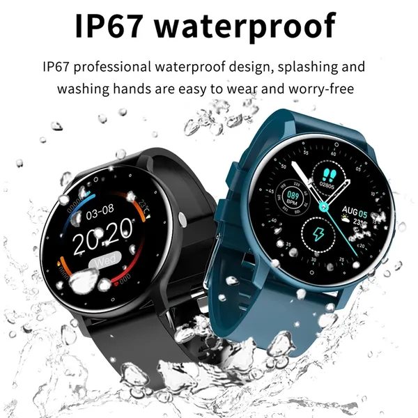 New Smart Watch Men Full Touch Screen Sport Fitness Watch IP67 Waterproof Bluetooth For Android Ios Smartwatch Men+box_voghion.com