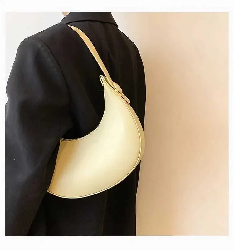 Fashion Armpit Bags For Women Cute Half Crescent Leather PU Purses And Handbags Designer Shoulder Bag Small Hand_voghion.com
