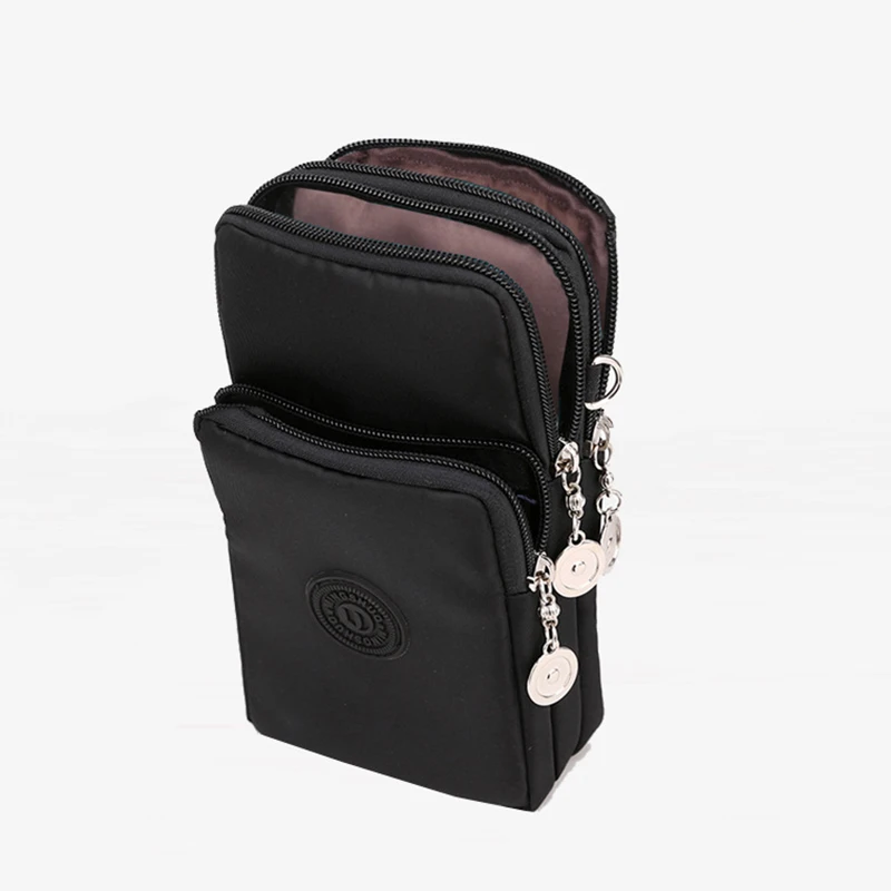 New Women Mobile Phone Bag Nylon Cell Phone Bag Coin Purse Strap Shoulder Bag Small Crossbody Bags for Women Wallet Travel Purse_voghion.com