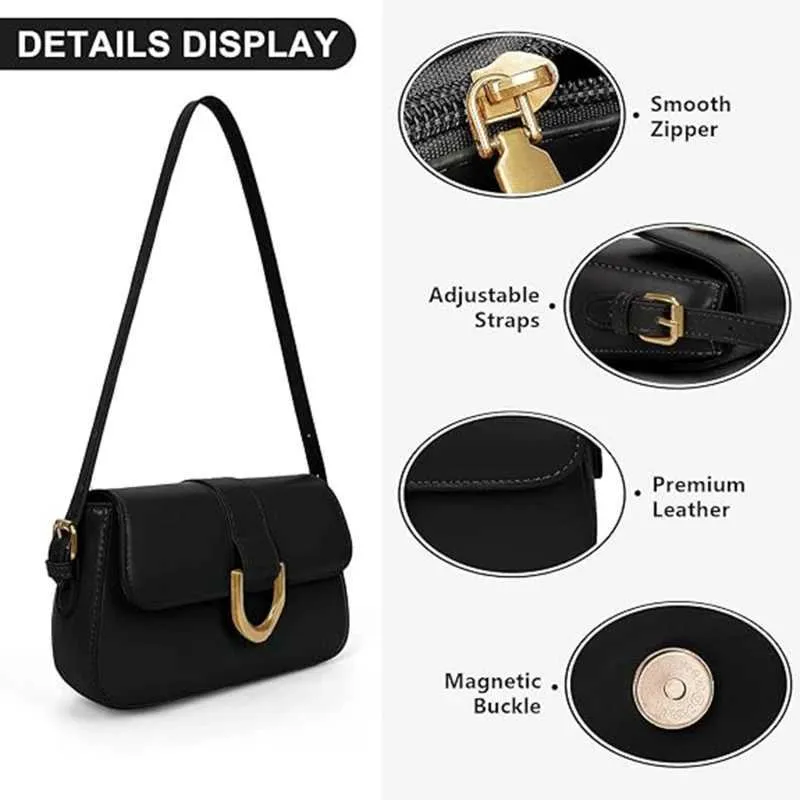 Frauen Messenger Mode Lackleder Schulter Retro Achselklappe Crossbody SG Tasche Mädchen Stilvolle PurseC241216_voghion.com