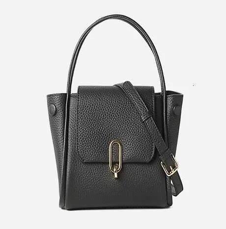 Leather Bat Shaped Handbag For Women Cowhide One Shoulder Bag_voghion.com