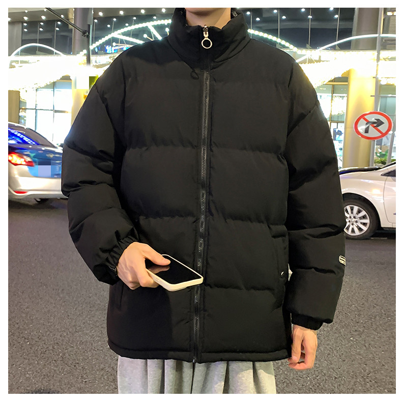Image of Thickened cotton jacket, versatile for men in autumn and winter, cotton jacket for couples, loose fitting bread jacket, 2023 new model