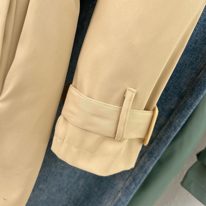 Dámské oblečení, britský styl, středně dlouhý trenčkot pro ženy, nové modely letos, oblíbené, malé, temperamentní, všestranné_voghion.com
