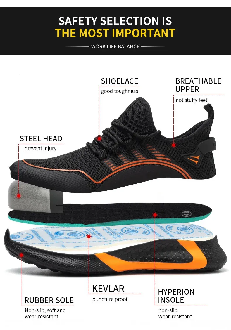 Stahl Sicherheit Casual Atmungsaktive Licht Toe Smashing Anti Stab Arbeit Schuhe Herren_voghion.com