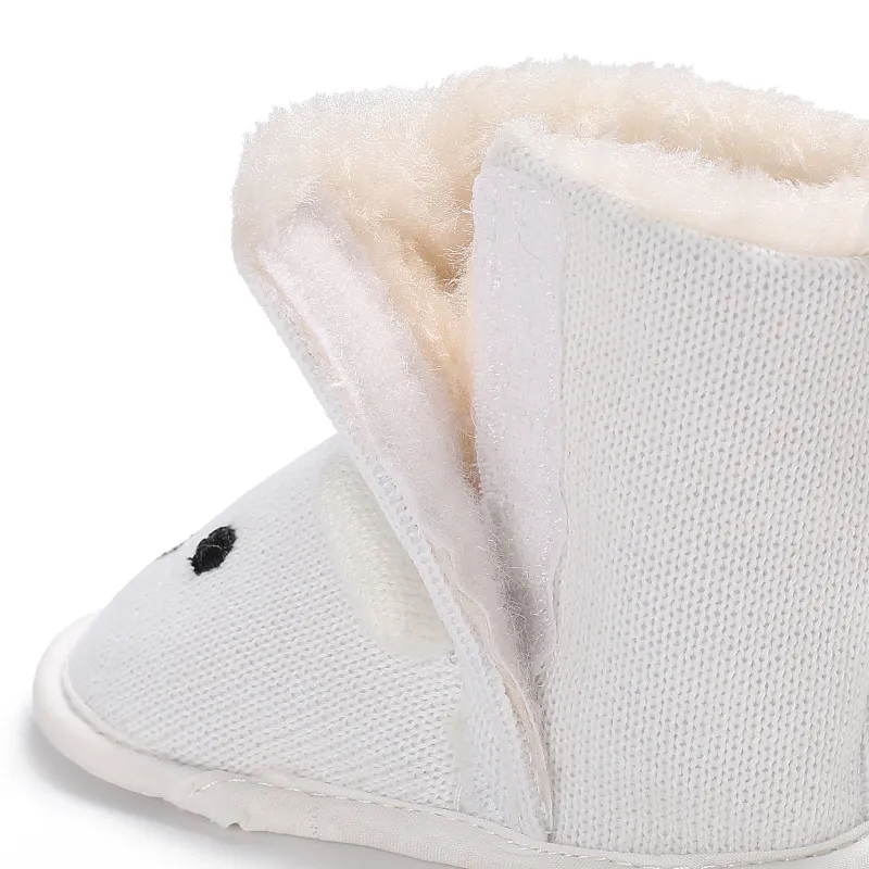 Infant Winter Baby Toddler Newborn Cute Cartoon Bear Shoes Cutefeet Girls Boys Little Kid First Walkers Snow Boots_desvips.com