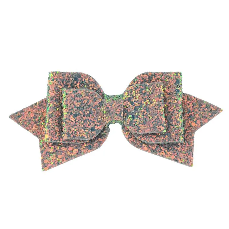 15 teil/los Nette Pailletten Mini Bogen Regenbogen Glitter Kleines Mädchen Haar Clip Handgemachte Glanz_voghion.com