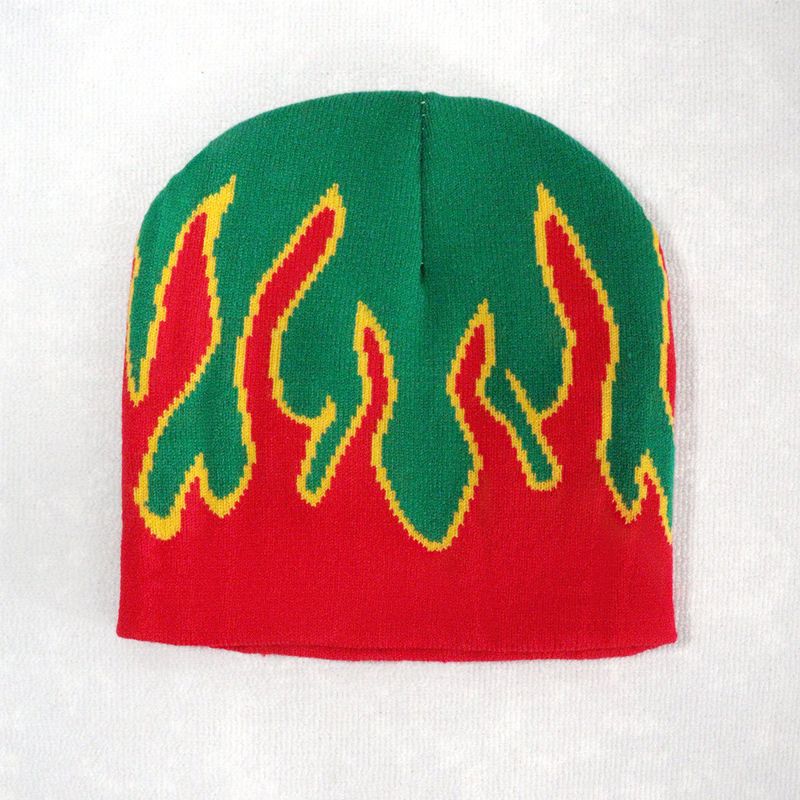 VOOTHOST Unisex Knitted Hat Beanies Goth Tooth Caps Y2k Streetwear Winter Fashion Pullover Vintage Warm Hip Hop Hats_voghion.com