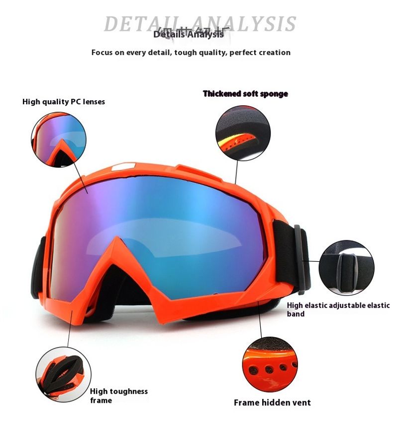 Skiing Eyewear Sports Windshields Face Shields Riding Goggles Tactical Windproof Sand Knight Equipment Unisex_voghion.com