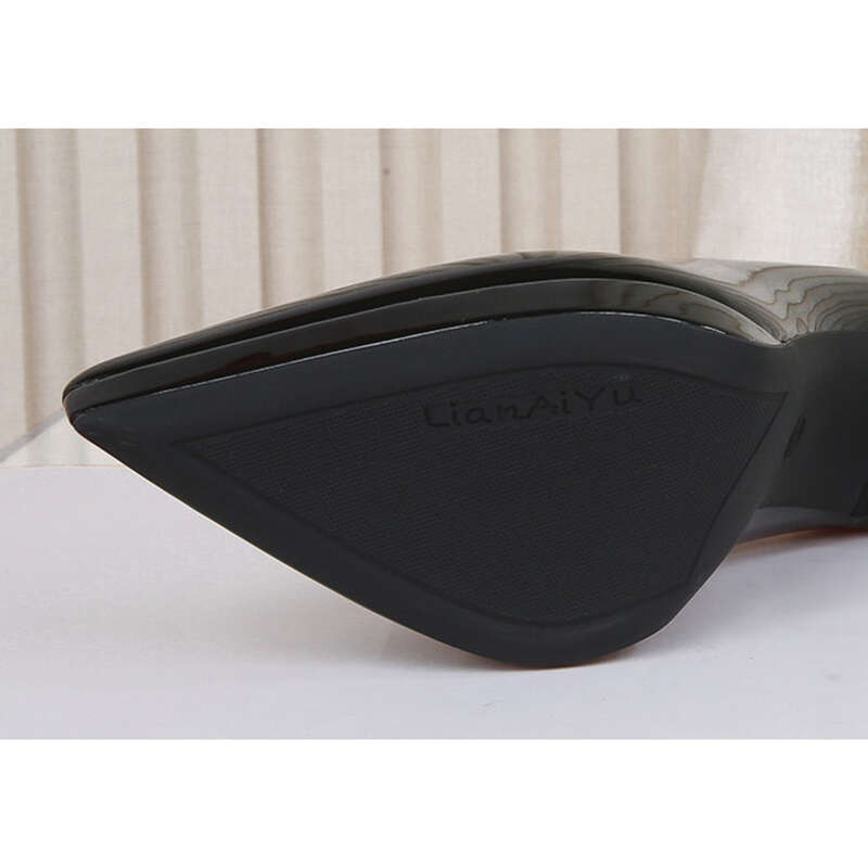 968-10 Tacco sottile ultra alto, plateau impermeabile, fibbia quadrata, cinturino posteriore cavo in vernice, da donna, singole_voghion.com