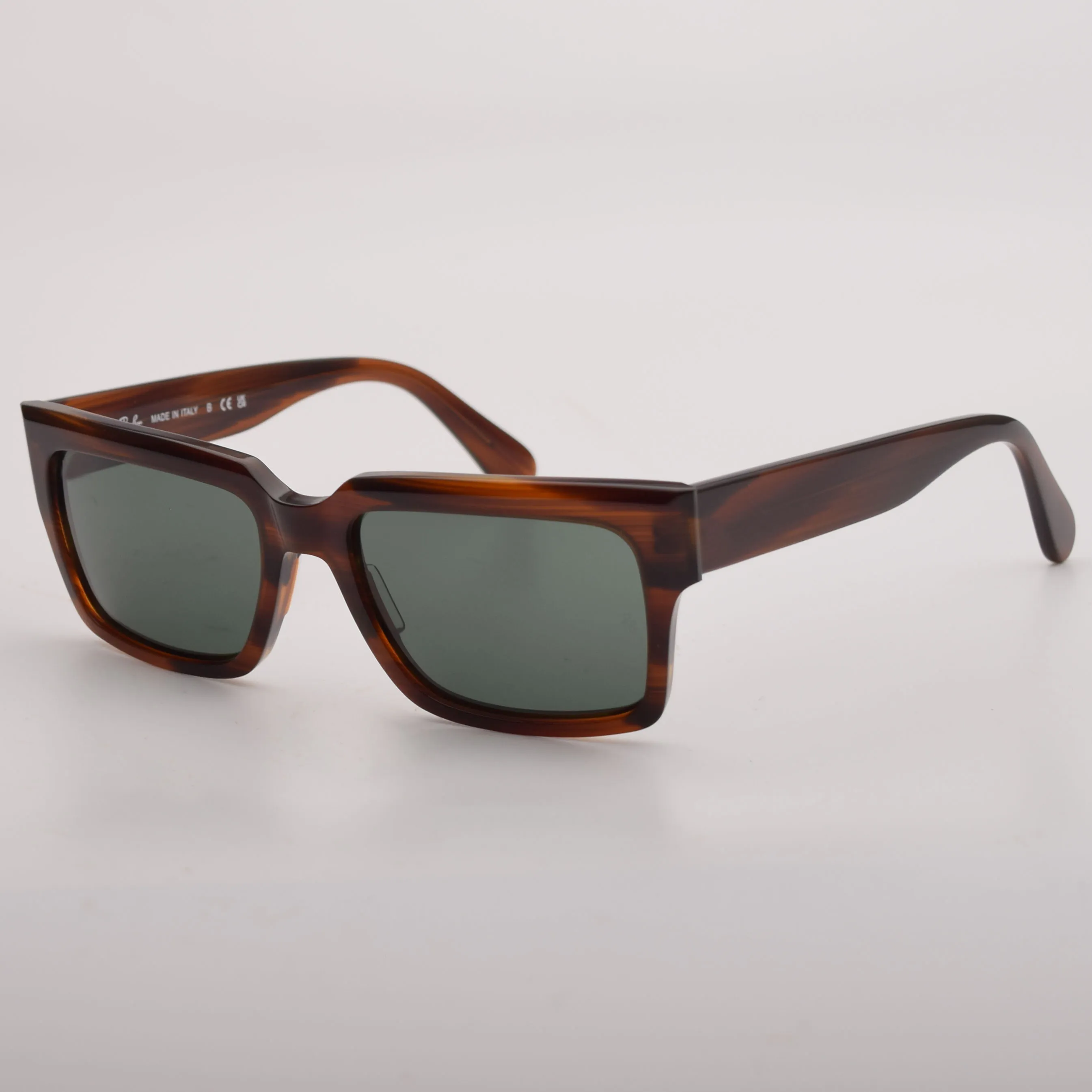 Square Acetate Sunglasses For Men And Women With Glass Lenses_voghion.com