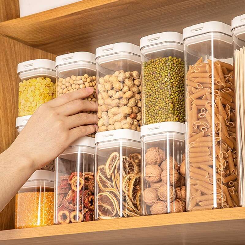 【 9298 Clientes que Regresan 】 Frasco Sellado, Cocina Doméstica de Grado Alimenticio, Frasco para Granos y Granos Varios,_voghion.com