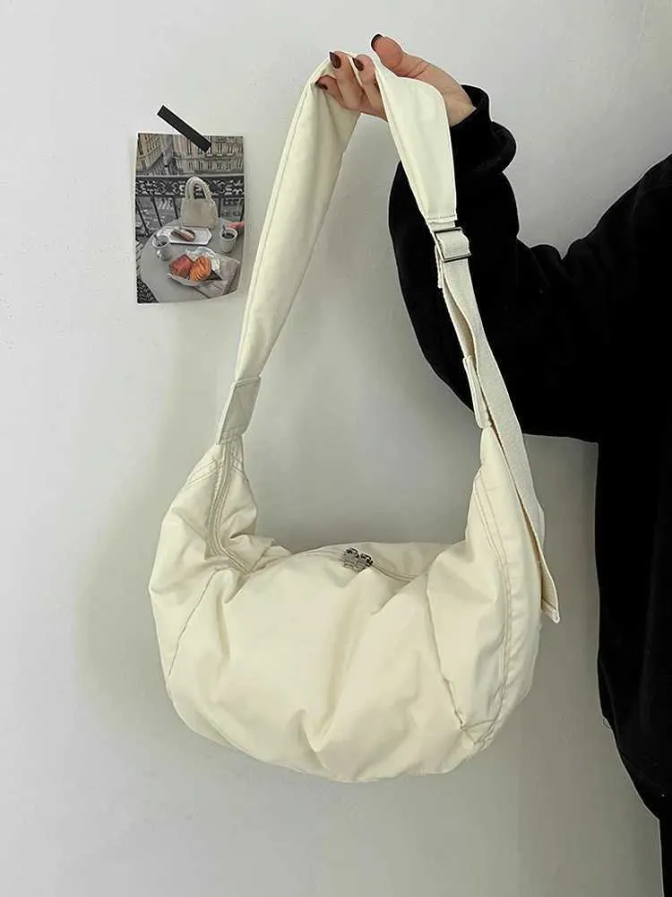 Crossbody Fluffy Canvas Shoe Large Capacity Casual Sports Handbag Fem Travel School Messenger Bag Y241109_voghion.com