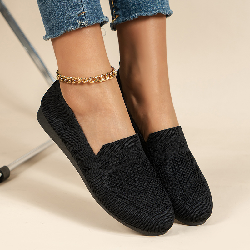 Damen Einzelschuhe Damen Leichte Schnitt Casual Flache Lazy Loafer_voghion.com