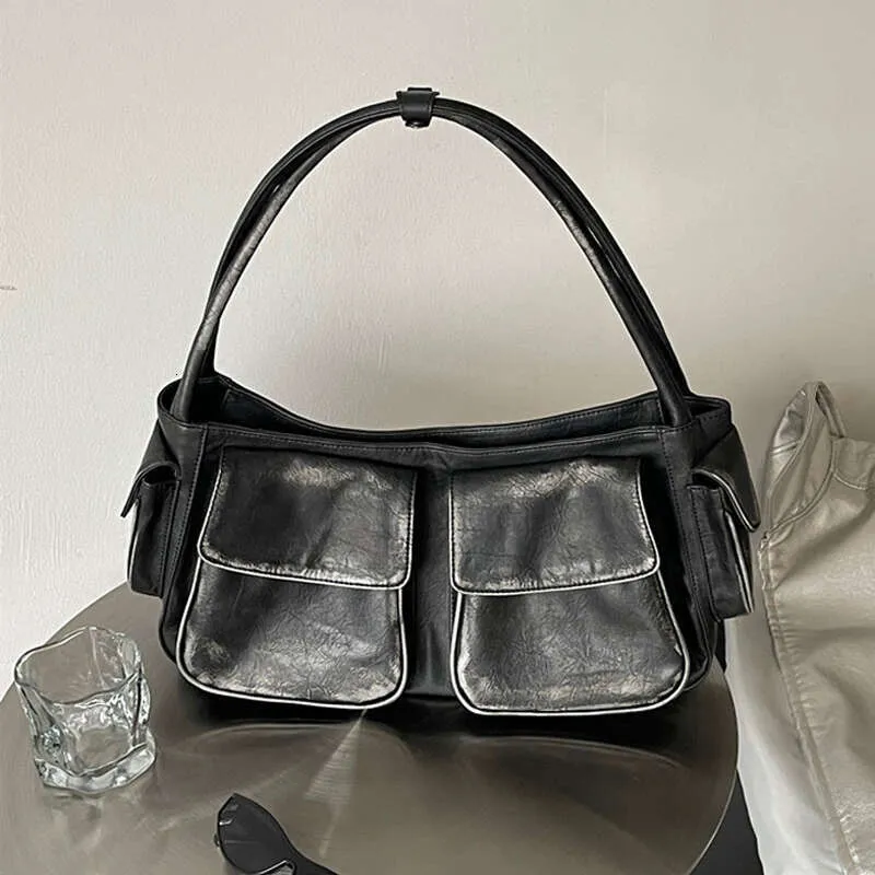 Vintage Y2k Women's Underarm Designer Large Capacity Handbag Wallet New Motorcycle and Bicycle Multi Pocket Shoulder_voghion.com