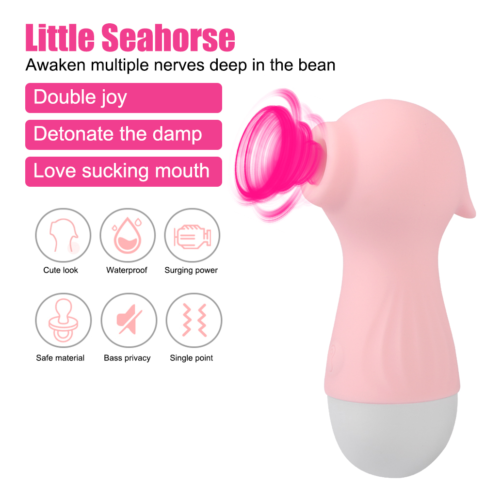 Female Masturbation Nipple Clit Sucker Little Seahorse G-Spot Oral Clitoris Stimulator Sucking Vibrator Sex Toys For_voghion.com