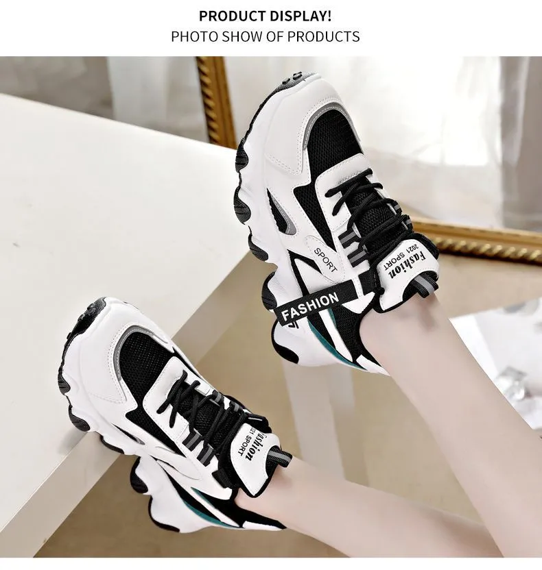Matsuke Sole Round Toe Dad With Mesh For Comfortable Breathability Fashionable And Versatile Casual Sports Shoes_voghion.com