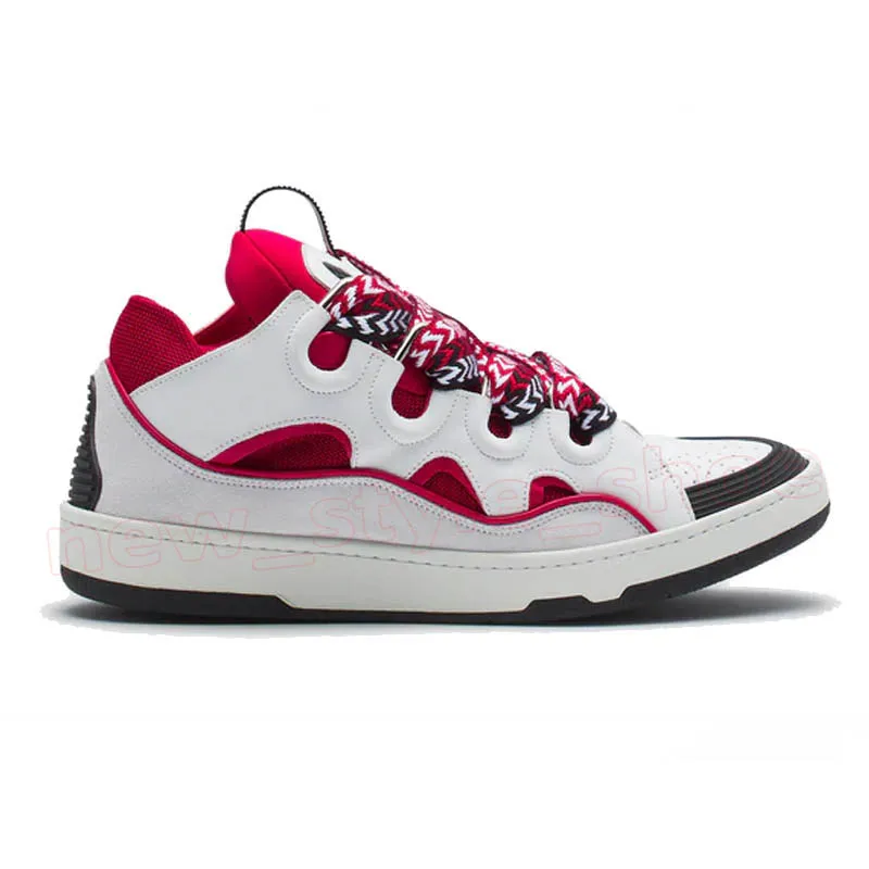 Designer Brand Top Quality Men Women Leather Curb Sneakers Emed Calfskin Stripe Stretch Cotton Low S Mens Flat Bottoms_voghion.com