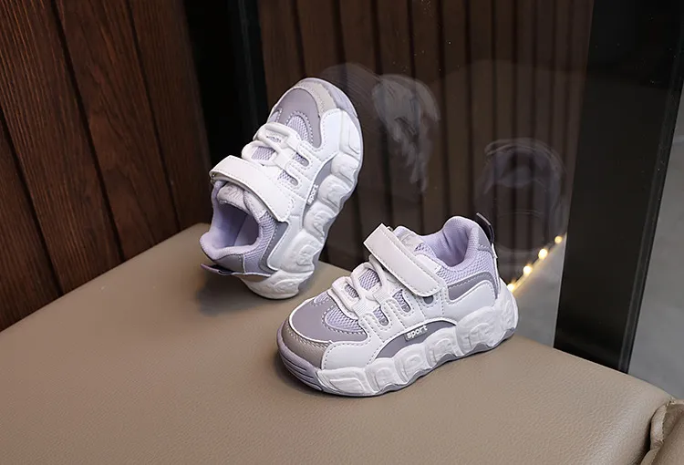 Children Sneakers Light Weight Infant Boys Girls Casual Happysteps Soft Bottom School Student Kids Sport Basketball_desvips.com