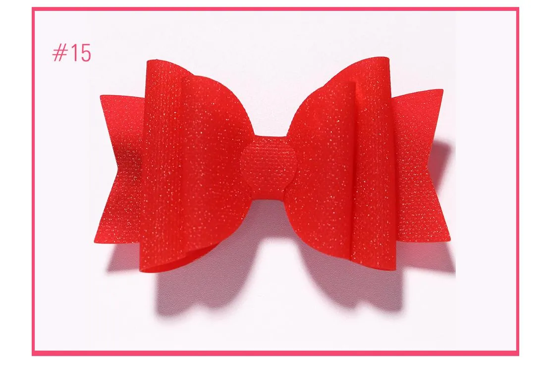 Épingles à cheveux en gelée, 3.5 pouces, 15 pièces/lot, pinces à cheveux, fête de danse, nœuds en Pvc imperméables, pinces à cheveux de princesse, accessoires pour cheveux_voghion.com