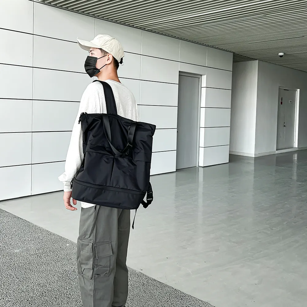 Zaino da scuola di tendenza per donne e uomini, grande capacità, per studenti, borsa a tracolla, zaino in nylon impermeabile, borse per il tempo libero_voghion.com