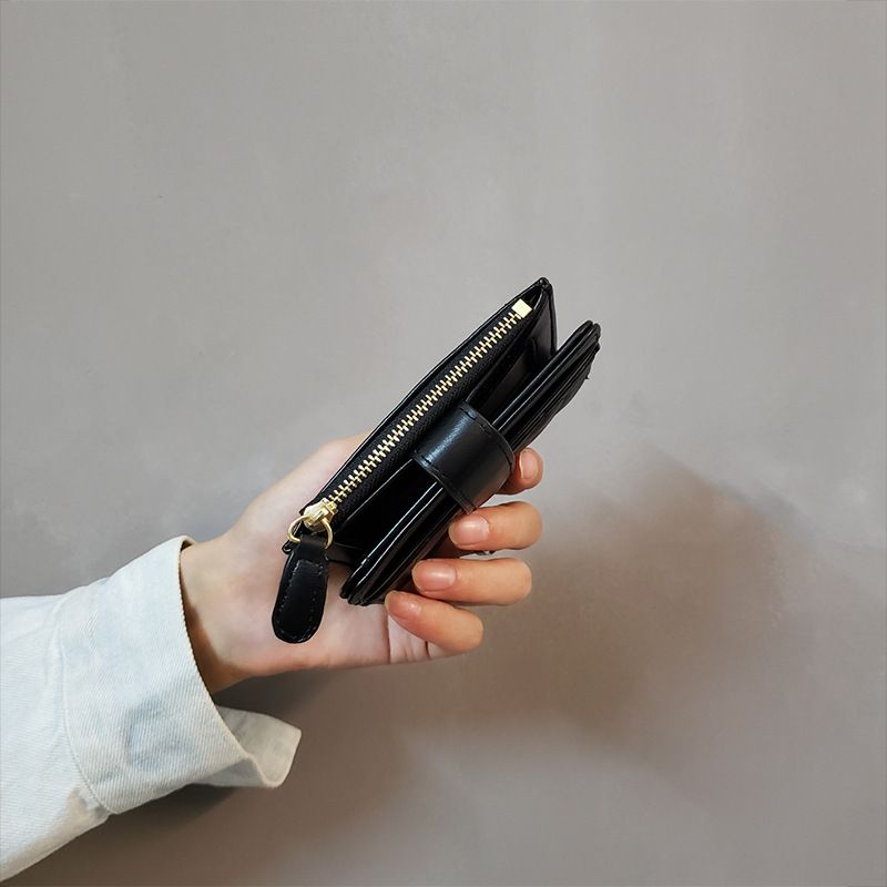 Instagram Neue Lingge Kleine Kurze Zper Zero Brieftasche Multi-Slot Anti-Entmagnetisierung Kartentasche Integriertes_voghion.com