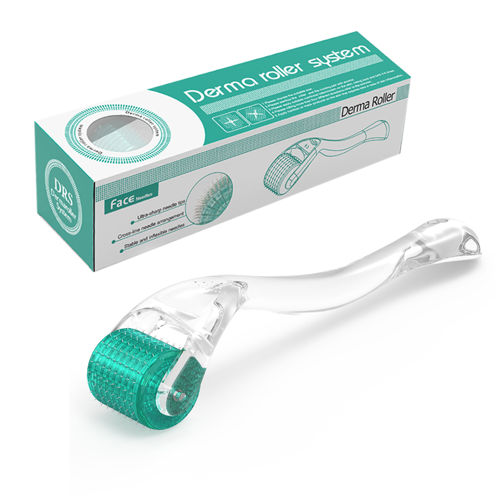 Roller Derma pentru creșterea părului DRS 192 ace rolă cu microace pentru îngrijirea pielii feței creșterea bărbii microneedling Dermaroller_voghion.com