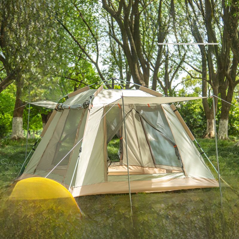 Cort de camping portabil automat, pliabil, cu deschidere rapidă, pentru mai multe persoane, rezistent la ploaie, pe toate părțile, pentru plajă_voghion.com