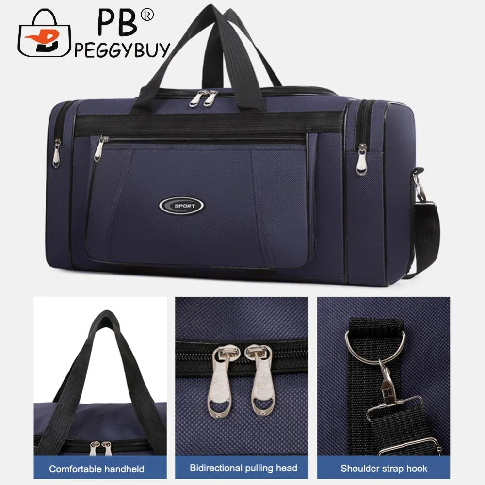 Large Capacity Weekend Oxford Hand Lage Waterproof Portable Unisex Zipper Outdoors Duffle Travel Bag_voghion.com