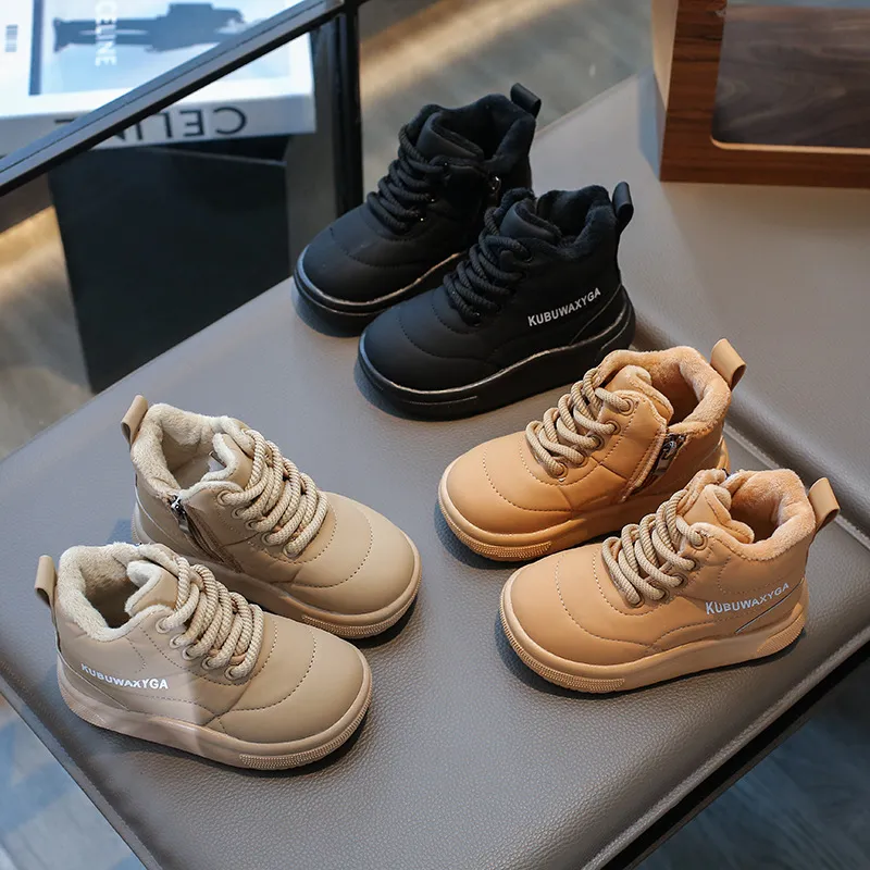 Fashion Children Snow Youth Warm Thick Bottom Girls Cotton Boots Toddler Winter Littlesprouts New Non-slip Boys Casual_voghion.com