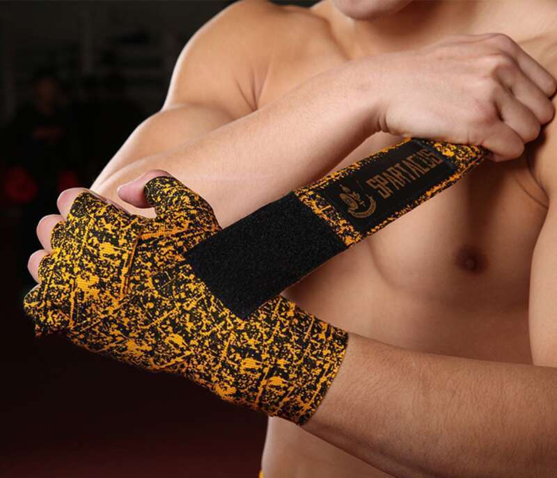 Augstas elastības vilnas materiāls! 3 metru un 5 metru boksa saites, pilnībā saderīgas ar cīņas, fitnesa, Muay Thai un Sanda sporta veidiem._voghion.com