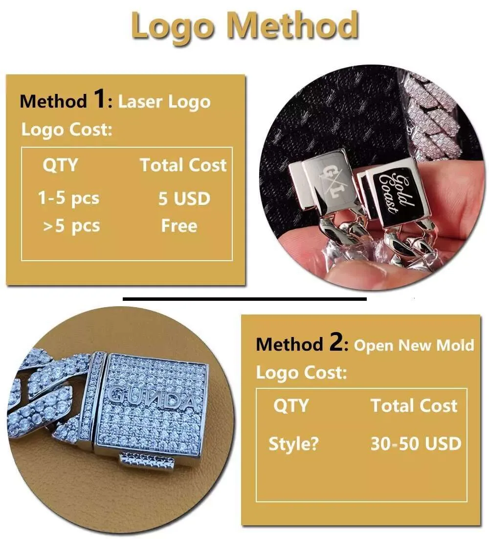 Designer Fashion Cubaanse Link Chain Pass Moissanite Diamant Tester Miami Hip Hop Sieraden VVS Steen Glanzend 3 Rijen Mannen Vrouwen_voghion.com