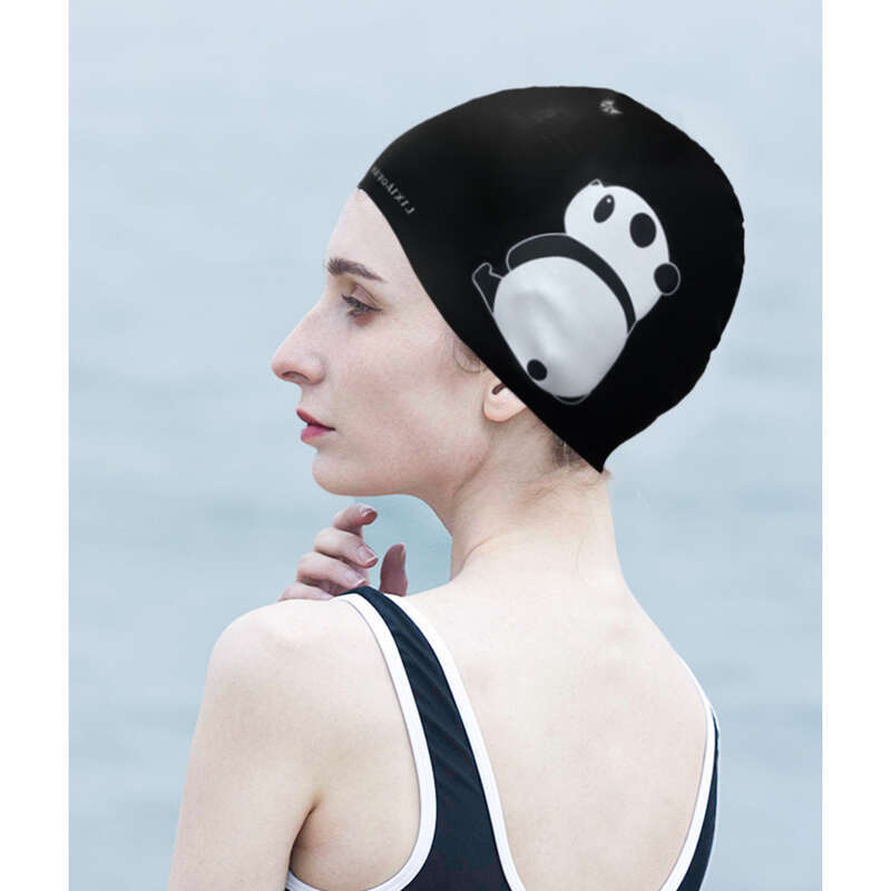 【 Hot Selling In The Store 】 Soft Head Cartoon Adult Female Long Hair Student Fashion Waterproof Silicone Male Cap_voghion.com