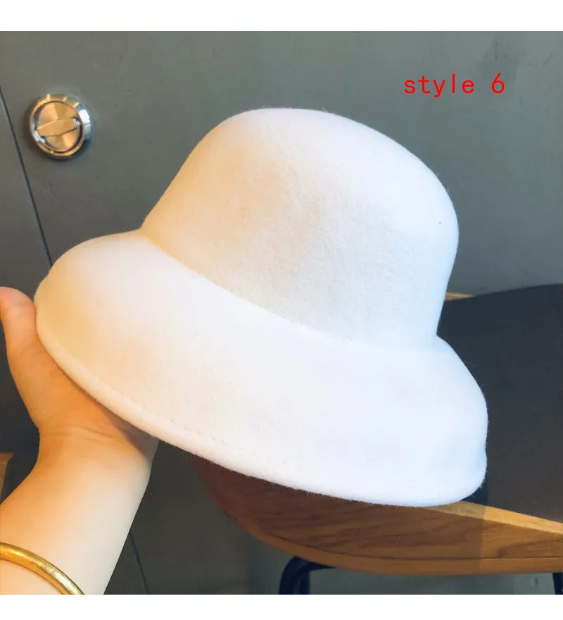 Berete toamna și iarna albe biserică nuntă pălării Fedora pentru femei retro elegant plat top concav bazin ecvestru capac_voghion.com