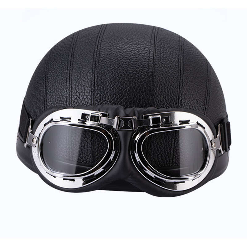 Four Seasons Tram Half Lightweight Leather Bicycle Safety Warm Cycling Helmet_voghion.com