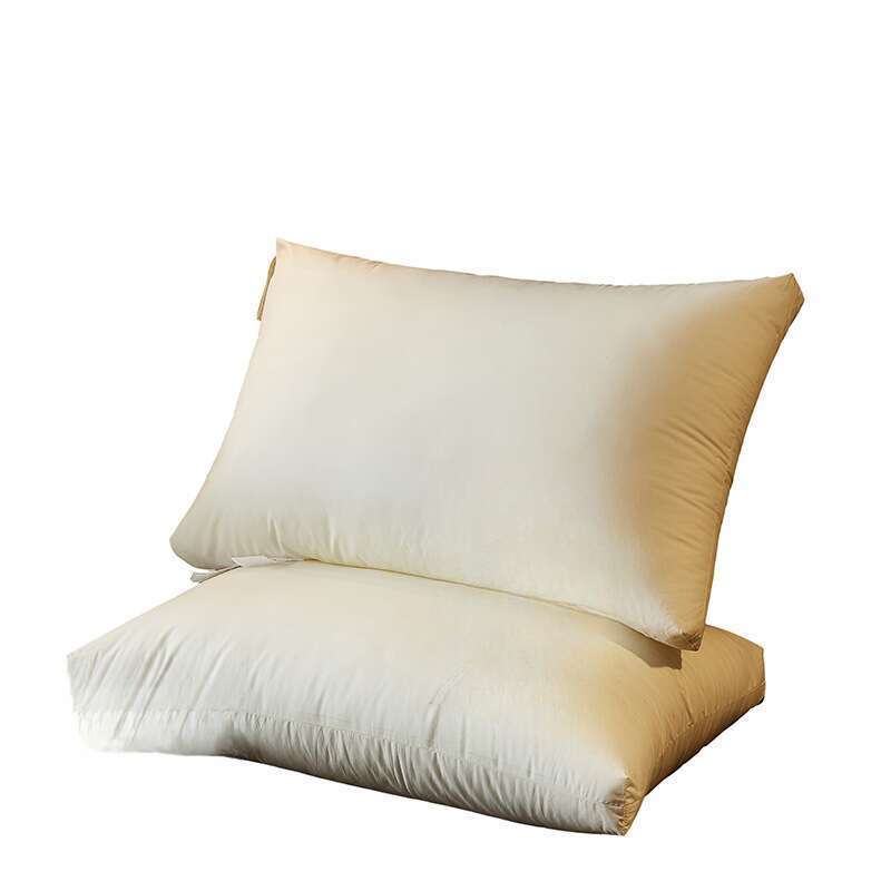 Almohada individual con núcleo de hotel de algodón puro, protección para el cuello, almohada de regalo de alta gama, transmisión en vivo_voghion.com