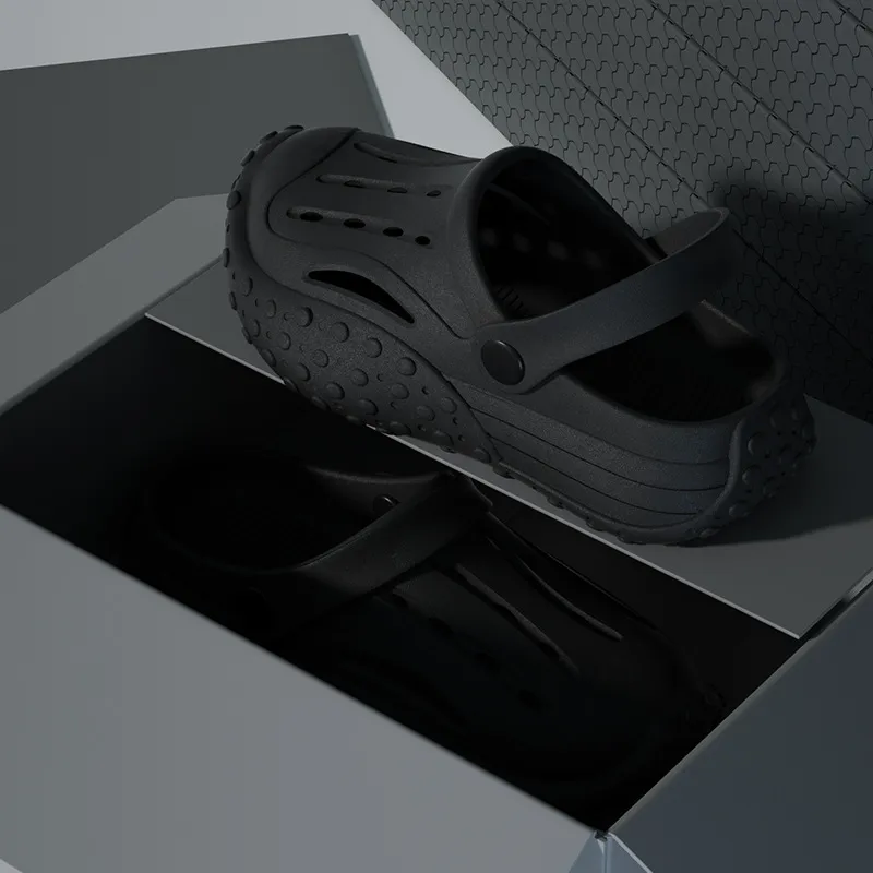 Feeg Like Stepping On Feces EVA Thick Soled Perforated Shoes Casual Sports Trend Two Wearing Sandals Men And Women A3a3_voghion.com